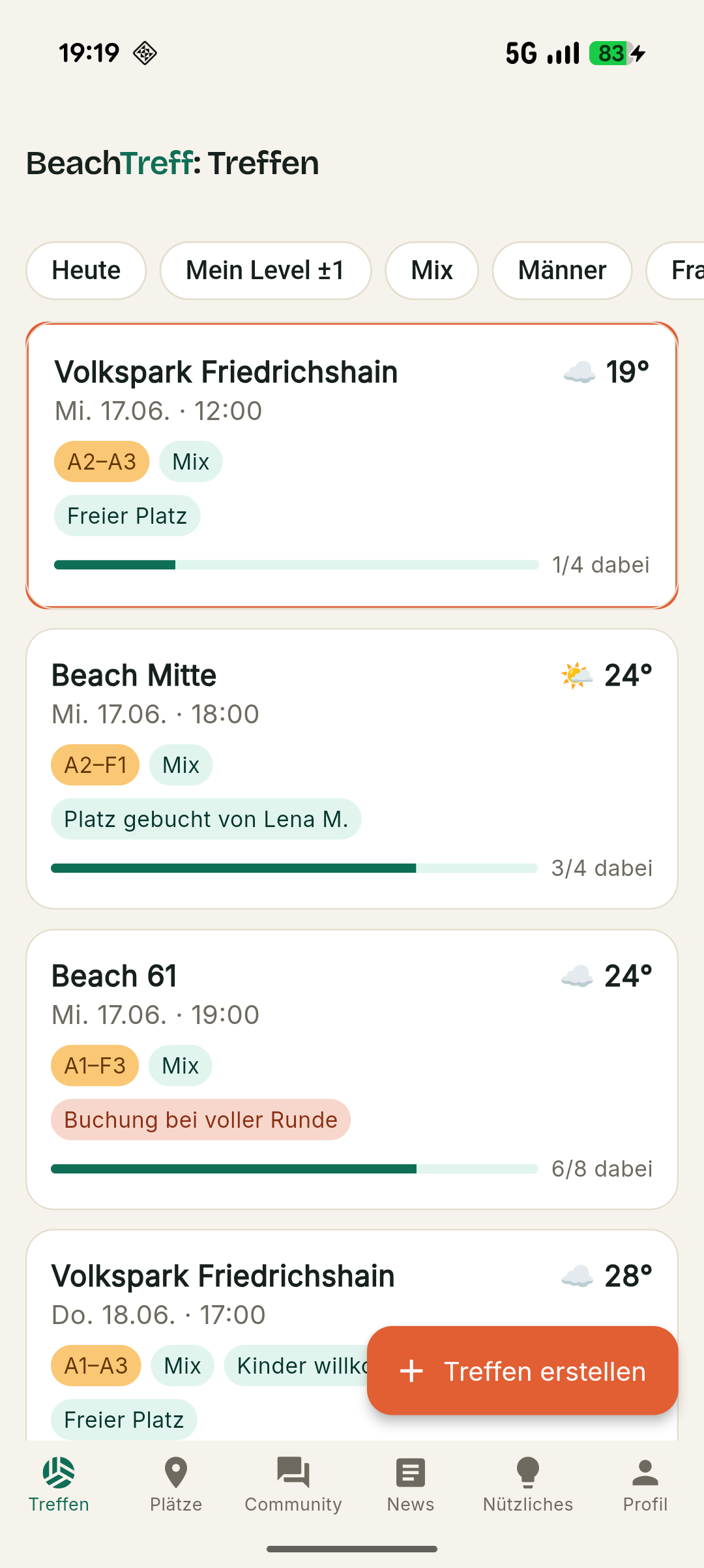 BeachTreff App